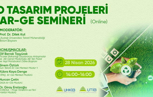 Eko Tasarım Projeleri ve AR-GE Semineri  Programı