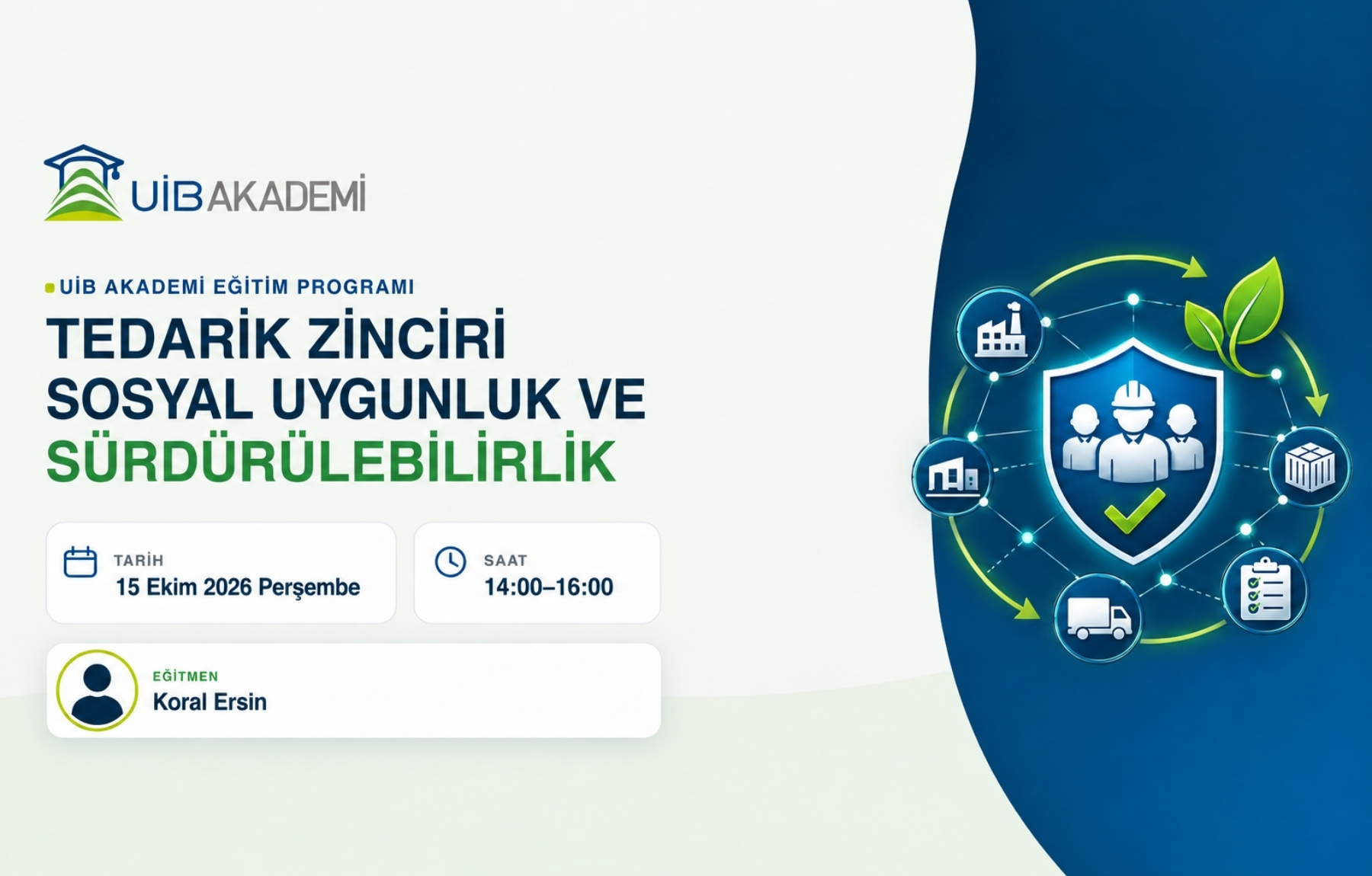 Tedarik Zinciri Sosyal Uygunluk  ve  Sürdürülebilirlik 